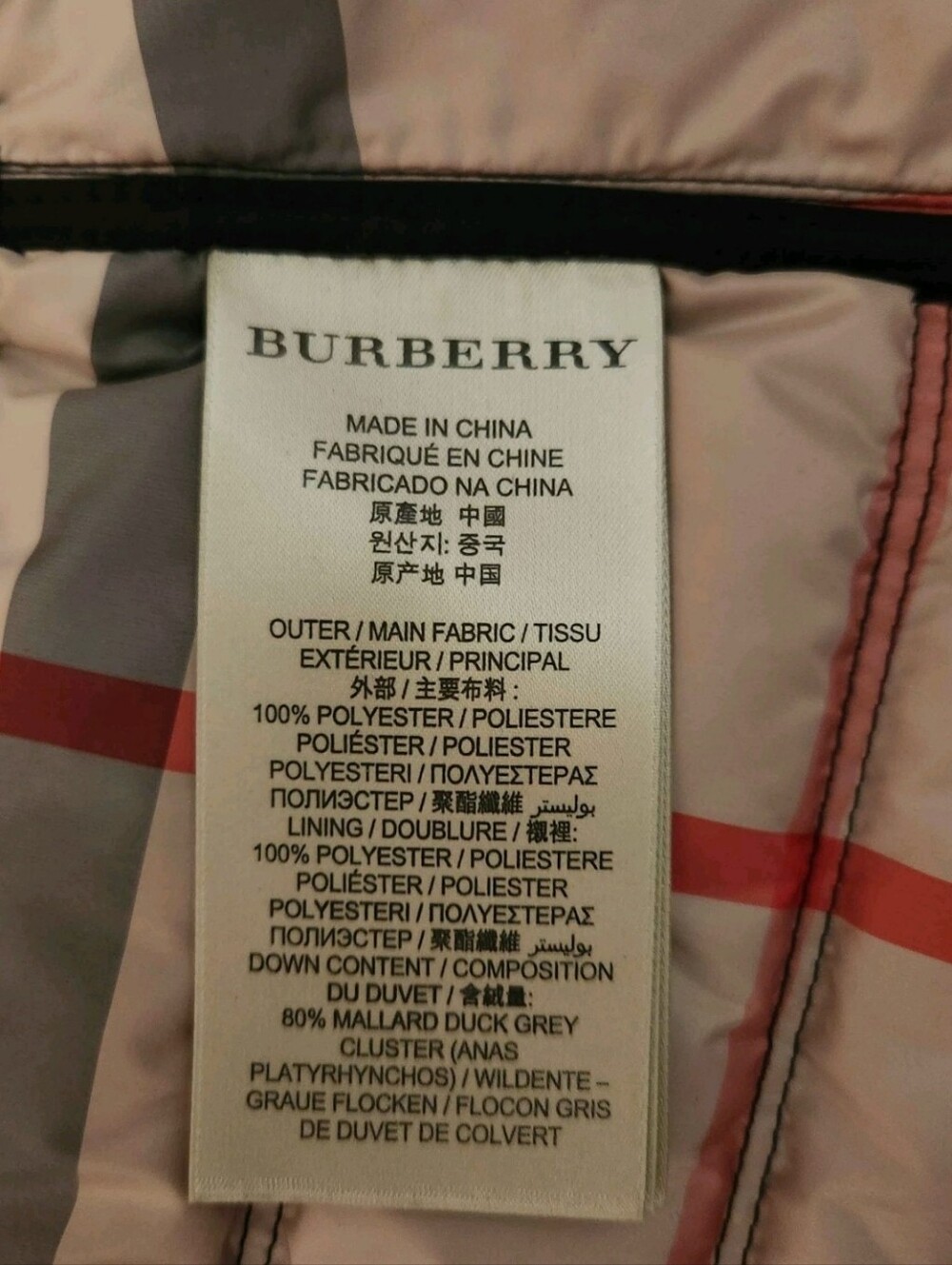 Burberry Brit Cranstead Womens Check Quilted Down Vest Puffer Black M - Picture 2 of 9